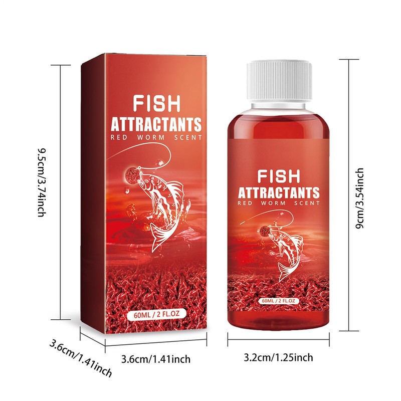 Fish Attractant | 60ml Fish Lure Attraction Enhancer | High-Visibility
