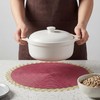 DRMHM Round Placemats Set of 8 Woven Placemats for Dining