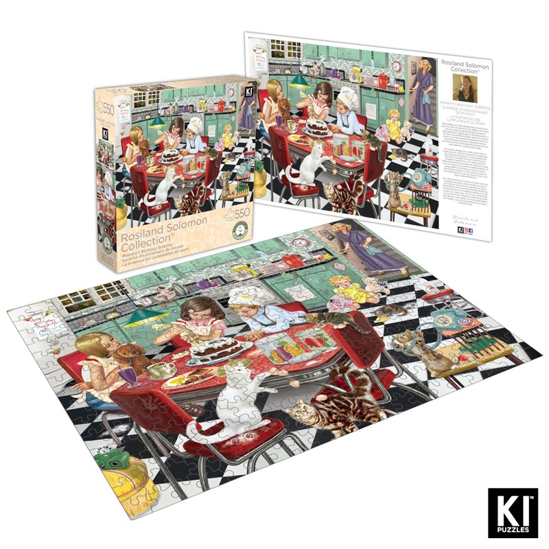 KI Puzzles 550 Piece Puzzle for Adults Mommy's Birthday Surprise