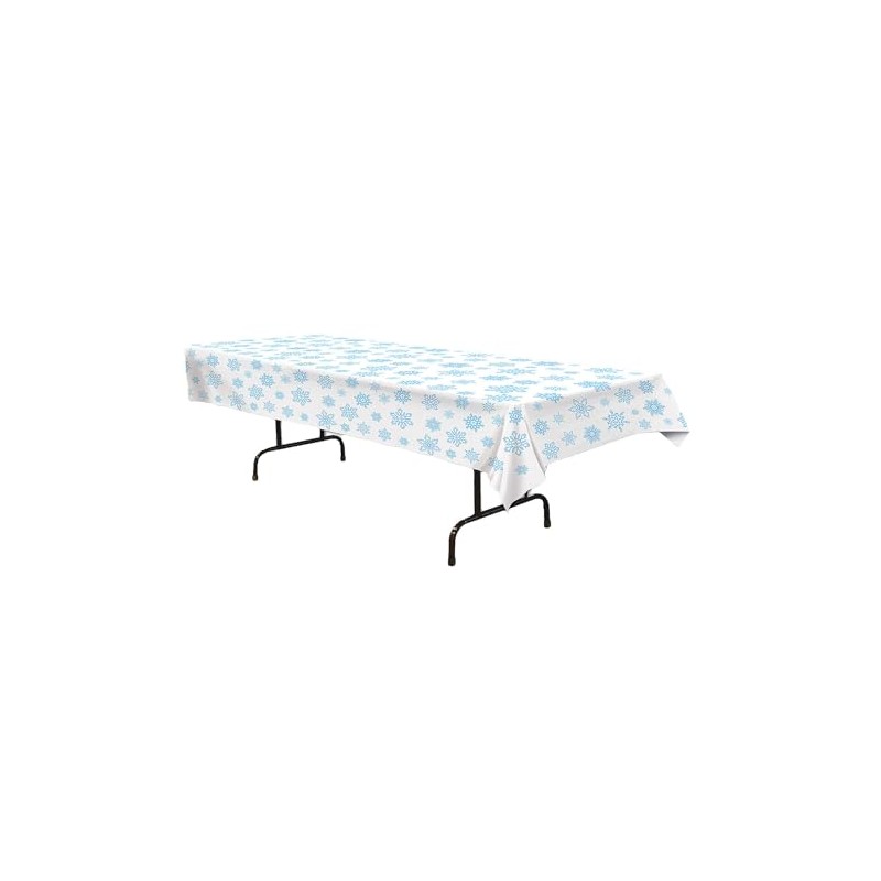 Beistle Snowflake Plastic Tablecover