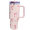 Luxape Bow Tumbler 40 oz | Leakproof Flip Straw Lid