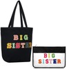 Locmeo 2 Pcs Tote Bag Gift for Sister Teacher Nurse