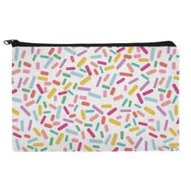 Colorful Confetti Sprinkles Makeup Cosmetic Bag Organizer Pouch