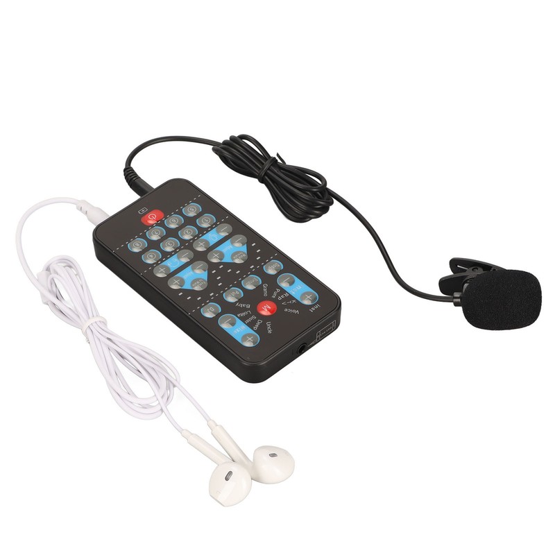 Handheld Voice Changer ABS Portable Multifunctional Sound Disguiser with 8