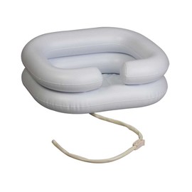 1 x Behrend Head Wash Basin, Hair Washbasin, 2 Rows, Inflatable, White