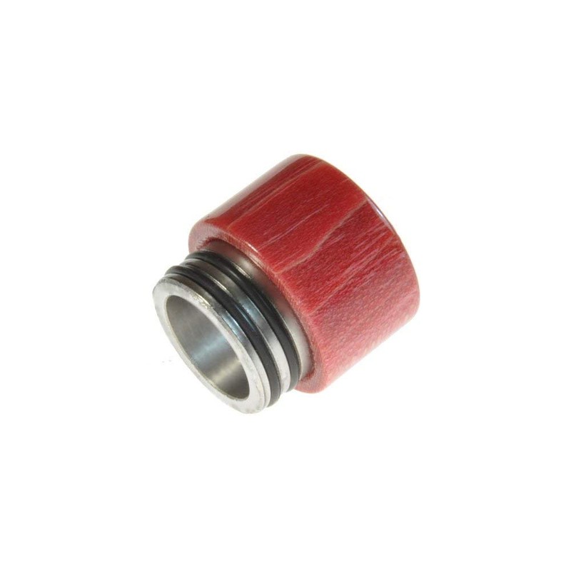 Armerah 810 Drip Tip eCig Mouthpiece Short/Wide Stabilised-Wood/Steel 3 Pack