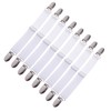 Cosmos Pack of 8 Ajustable Fasteners Suspenders Gripper Elastic Straps