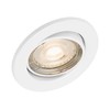 Trango Set of 6 LED Recessed Spotlights in White Round