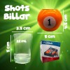 Grupo Carnavallia Juego 9 Vasos Shot Bola Billar Caballitos Bebidas