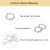 uxcell 100Pcs External Tooth Washers, M3 Steel Zinc Finish External