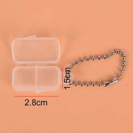 （2pcs/lot） Hearing Aid Battery Caddy - Plastic Button Cell Holder Storage Case with Key Chain