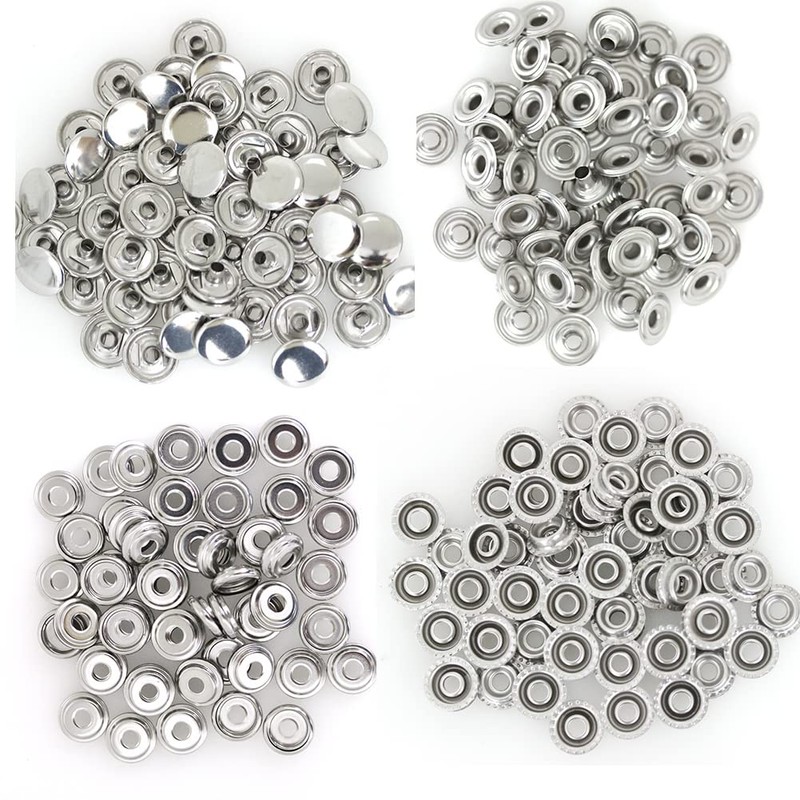 1000 Pieces Stainless Steel Snap Fastener, BetterJonny 15mm Heavy Duty