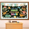 ojustbeok 60pcs Dinosaur Bulletin Board Classroom Decorations Summer Animal Let