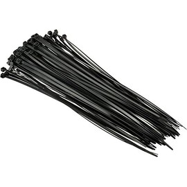 Supreme Cable Ties Heat Stabilized UV Nylon Cable Zip Ties [Pack of 100] – 4 in., 18lb., Black, Heavy Duty Zip Ties | Office Organizers