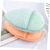 Minkissy Natural Facial Cleaning Sponge 2pcs Water Drop Shaped Sponges