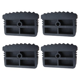 4Pcs Ladder Feet Mat Non- Slip, Ladder Feet Covers Extenstion Ladder Cover Household Rubber Stair Foot Pads, Steep Ladder Foot Pads Cushion Security Bumpers Replacement for Ladder Accessorie