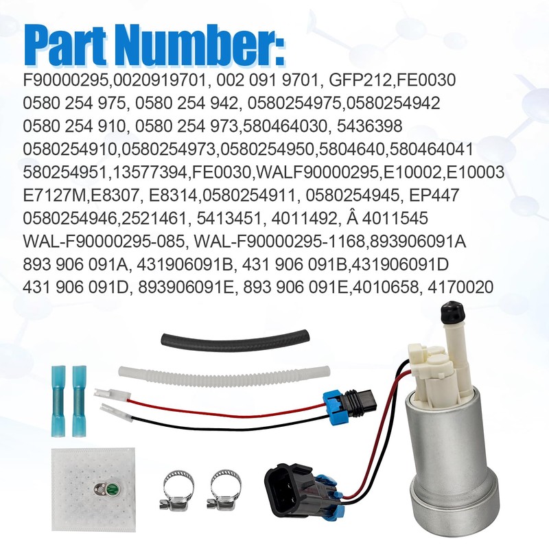 Vanpert 535lph F90000295 Fuel Pump High Performance E85 Fuel Pump