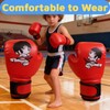 Boxing Gloves - Red, Blue, Cartoon Design - 16 Oz