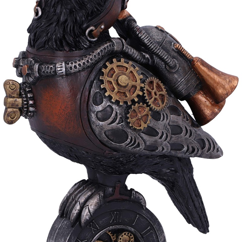 Nemesis Now Steampunk Rivet Raven Figurine, 24 cm, Bronze