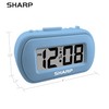Sharp Digital Alarm Clock – Tactile Case with Soft Rubberized