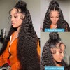 Rujoe Deep Wave Lace Front Wigs Human Hair Pre Plucked