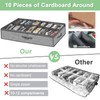 32 Pairs Shoe Organizer Under Bed, Underbed Shoe Storage Boxes