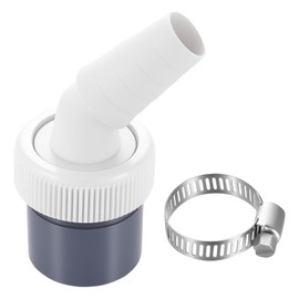 Washing Machine Drain Adapter for Dishwasher Dryer Drain Adapter Washing Machine Connection Adapter for Pipe with Inlet Diameter 19-24 mm & Output 40 mm, Washing Machine Connection Accessories + Hose