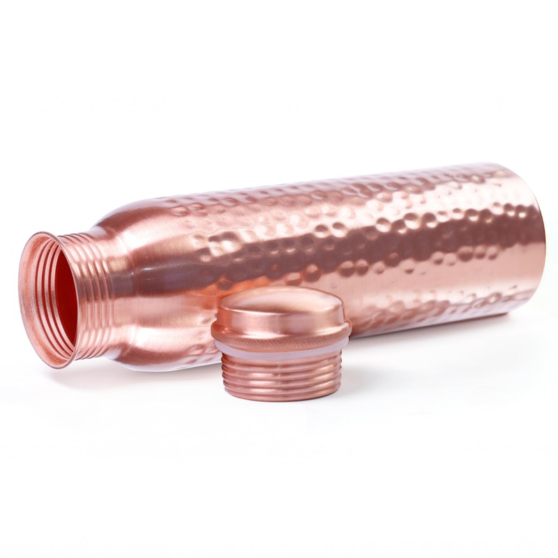 BIFFELY 100% Pure Copper Water Bottle for Drinking – Extra