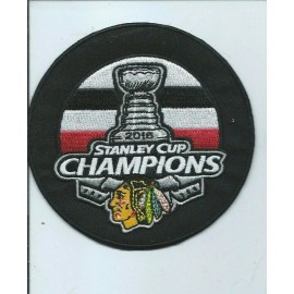NEW 4" CHICAGO BLACKHAWKS 2015 CHAMPIONS IRON ON PATCH FREE SHIPPING