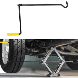 HQRNYP Car Tire Wheel Scissor Jack Handle, Auto Repair Tool, Steel Automotive Tire Wheel Lug Wrench, Car Accessories Universal Trailer Lift Wrench Replacement for Most Vehicles