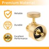 YHXGLJDKA 1LB Brass Propane Needle Control Valve, Disposable Adjustable Pressure
