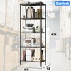 Storage Shelves 5 Shelf Wire Shelving Adjustable Metal Shelving 1250