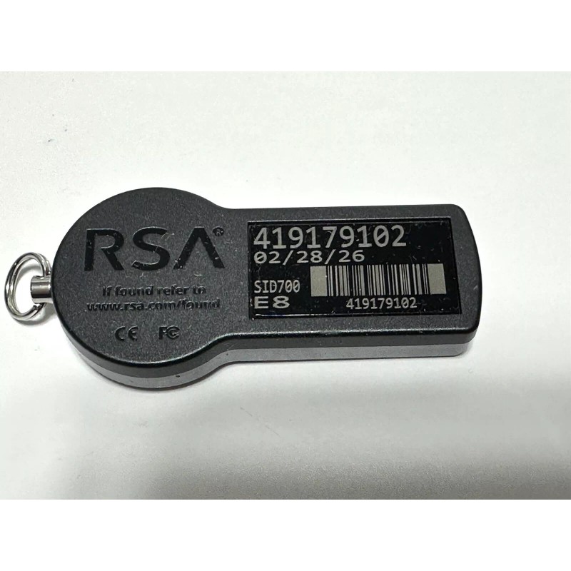 RSA SecurID Token Model SID700 E8 Expiration 02/28/26
