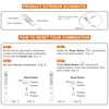 OKG 4-Digit Combination Zip Tie Lock - Anti-Scratch Stainless Steel