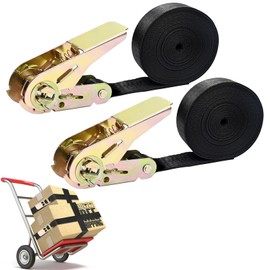 2Pcs Ratchet Strips, 2 x 4M x 800G Heavy Duty Ratchet Tie Down Tensioning Strips, Adjustable Lashing Strap for Truck Baggage Check-in Car Bike Wheel Lock Car Transporter