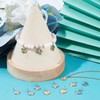 Beebeecraft 40Pcs/Box 2 Colors Four Leaf Clover Charms 18K Gold&