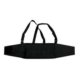 Faja Sacrolumbar con Tirantes, Soporte Lumbar Ajustable, Color Negro, Talla Extra Grande                                                              