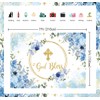 God Bless Backdrop for Boy First Holy Communion Baptism Background