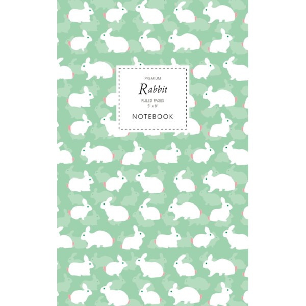 Rabbit Notebook - Ruled Pages - 5x8 - Premium (Pastel