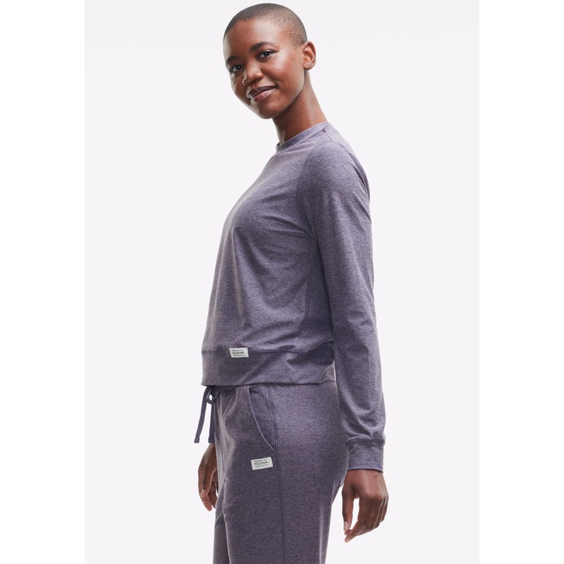 Peloton Dreamblend Pullover Crewneck for Women (1X, Ash)
