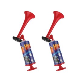 Hand Held Air Horn Pump Action Loud Noise Maker Parties Festivals Sports Events Reusable (2 Pack)