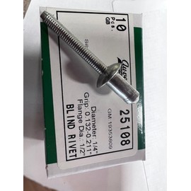 Auveco # 25108 GM Inner Wheelhouse Blind Rivet 19353809. Qty 10.