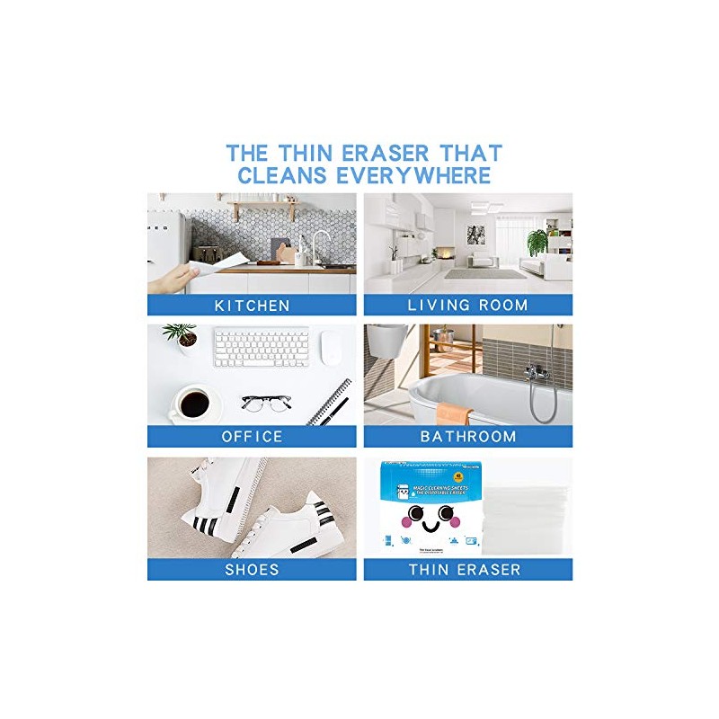 Dr.WOW 48 Count Magic Cleaning Sheets,The Disposable Thin Magic Sponge