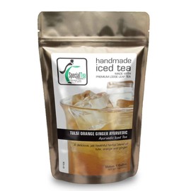 Special Tea Tulsi Orange Ginger Ayurvedic, Iced Herbal Tea Makes 1 Gallon