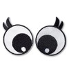 Prym Appliqué Eyes Black/White with Eyelashes, Large