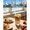 Xyedyaup 100 Pcs Clear Straws 190 Mm X 6 Mm