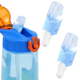 Gosknor 2pcs Bite Valve Replacement for Zak Designs Water Bottle, Water Bottle Mouthpiece BPA Free Silicone Spout Replacement Lid for 15/15.5/16/19/25/27oz