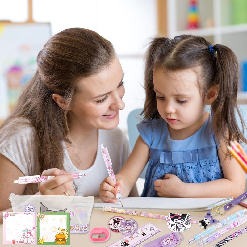 Luclay Stationery Set Girls, purple, Suitcase set