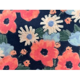 'NUGGLEBUDDY New! Microwavable Moist Heat & Aromatherapy Organic Rice Pack. Navy Artisan Floral Flannel with Sweet Lavender Aromatherapy!