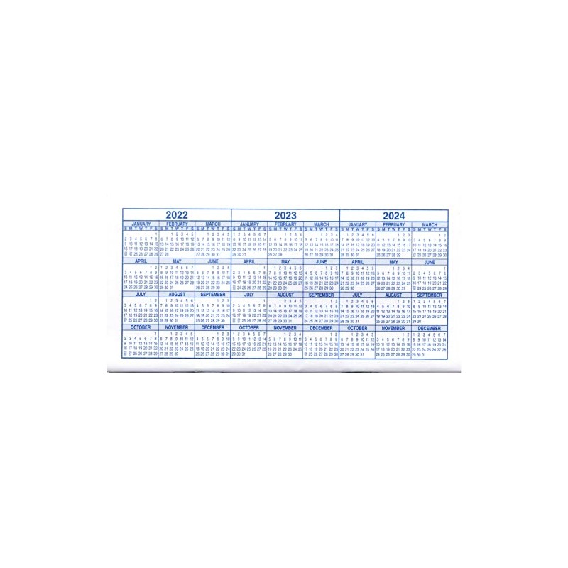 6 Pack Premium 48 Page Transaction Registers - 26/27/28 Calendars